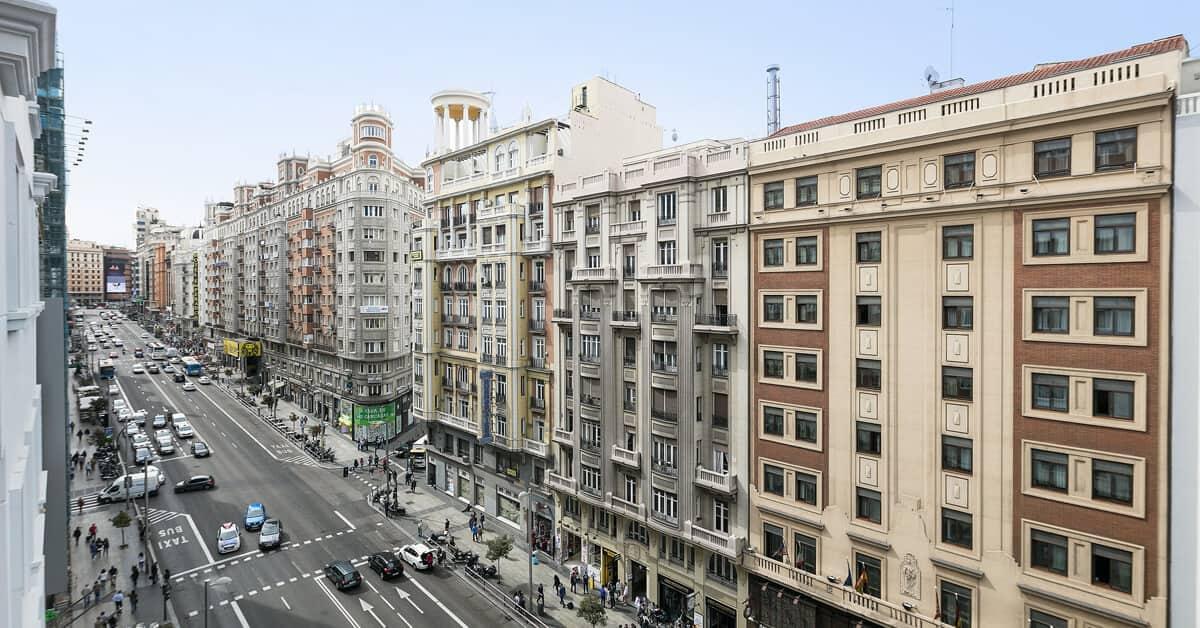 马德里西班牙广场梅里亚酒店 外观 照片